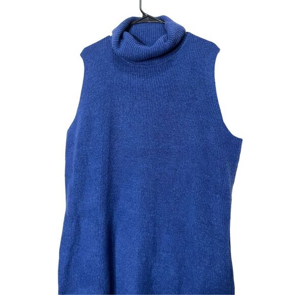 Lane‎ Bryant Cowl Neck Sweater Dress Blue Size 22/24 - Picture 2 of 9
